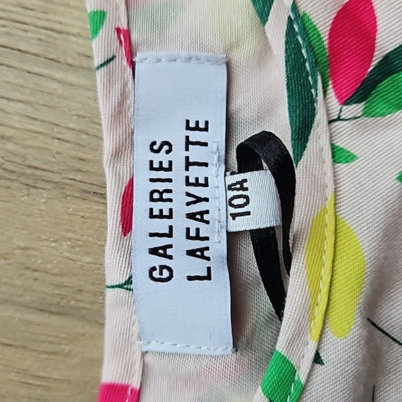 Galeries Lafayette Pink Lemon Tree Fit & Flare Dress 10A NWOT - Picture 4 of 7